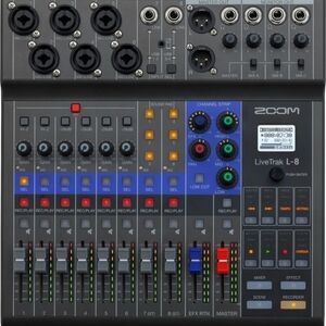 Zoom LiveTrak L-8 8-channel Digital Mixer / Recorder New